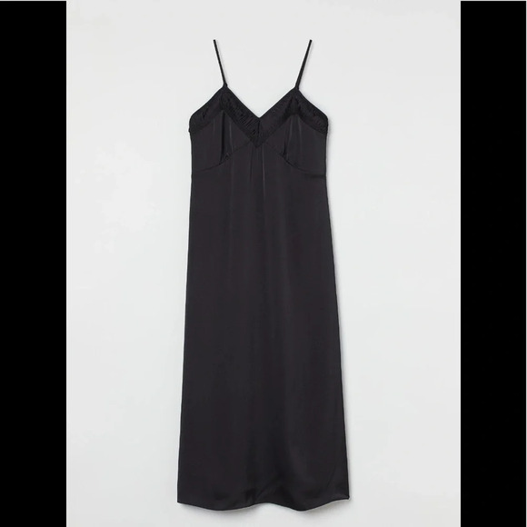 H&M Dresses & Skirts - H&M Black  Satin Slip Dress